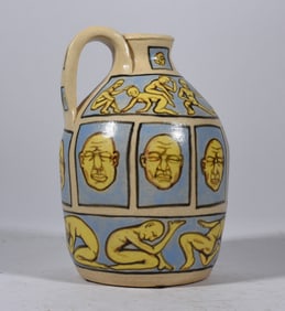 Stacy Lambert Folk Art Painted Jug