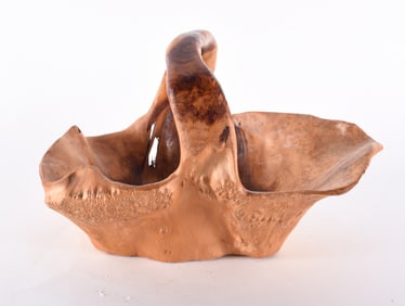 Vintage Chinese Carved Burl Bowl