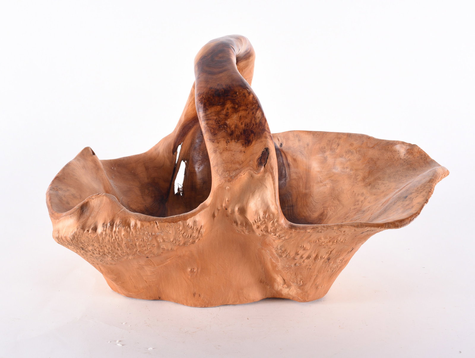 Vintage Chinese Carved Burl Bowl: these items are from the estate collection of Mary Wells. All items are sold as is where is see photos.
