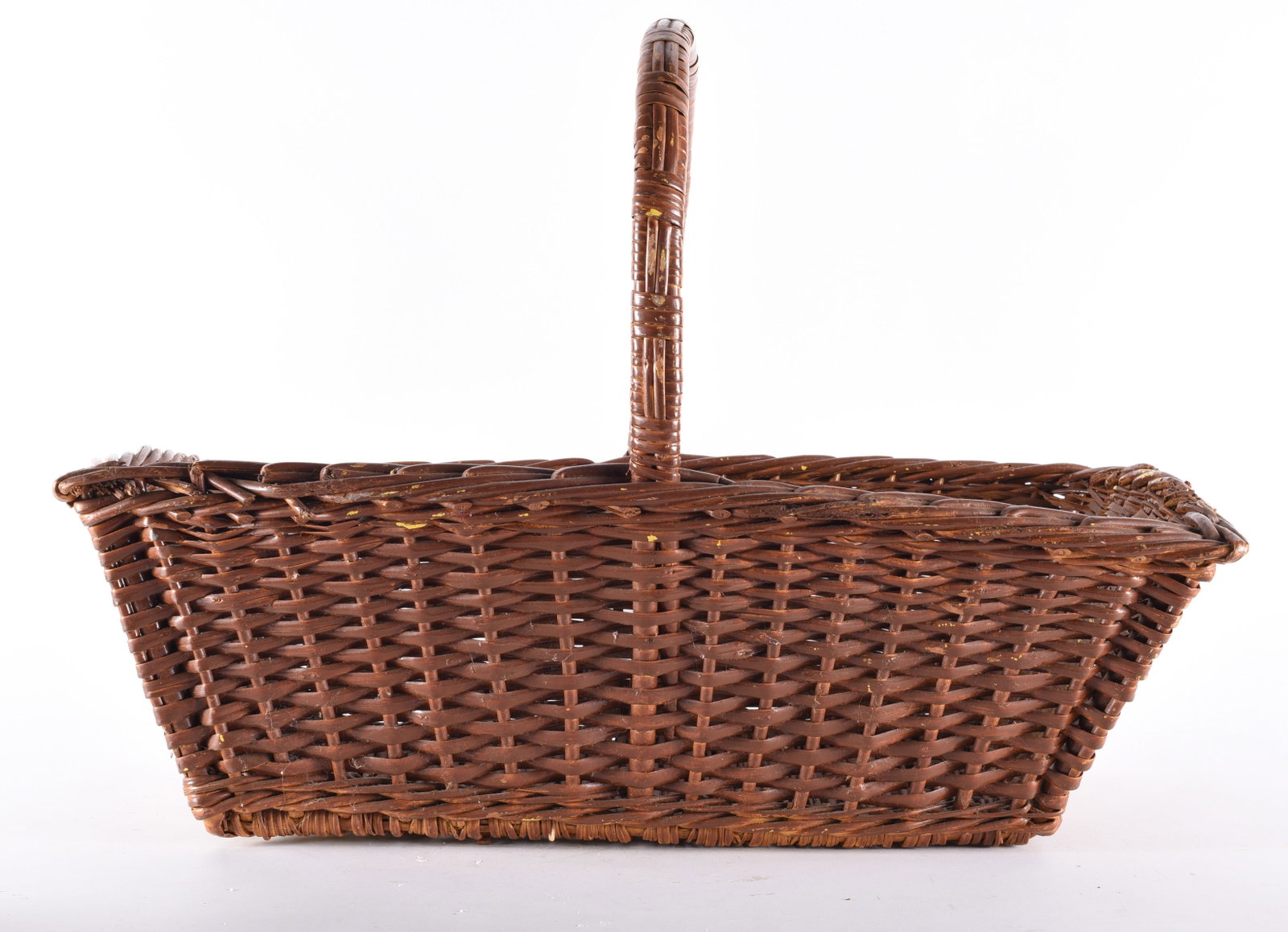 Whicker Basket: these items are from the estate collection of Mary Wells. All items are sold as is where is see photos.