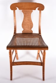 Antique Tiger Maple Side Chair
