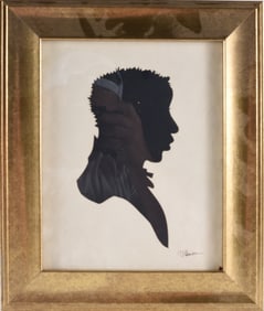 Two Contemporary Silhouette of African American