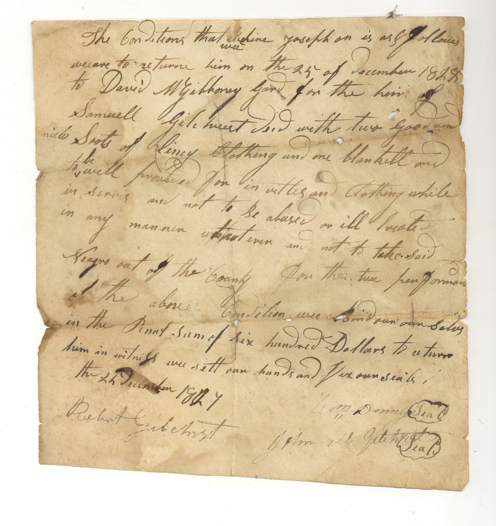 1827 Slave Document (1 of 1)