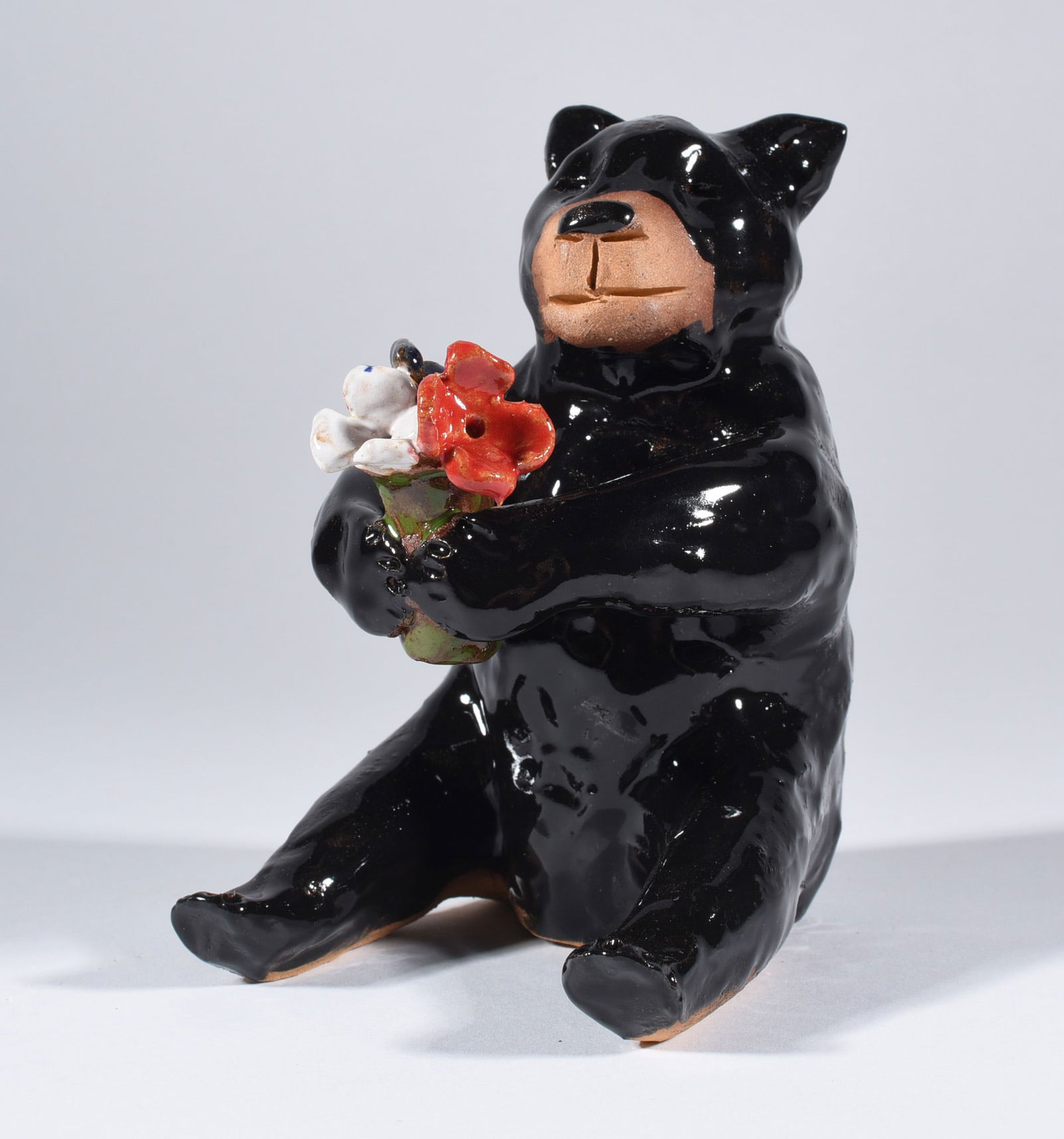 Lynn Bailey Pottery Figural Bear (1 of 3)