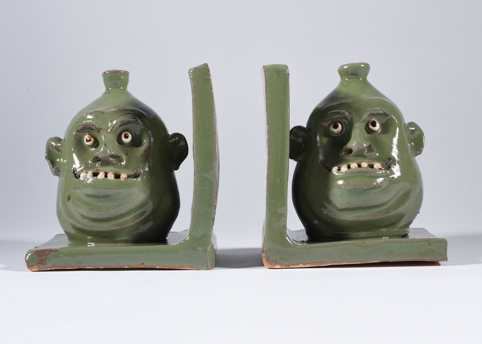 Marvin Bailey Face Jug Book Ends (1 of 4)