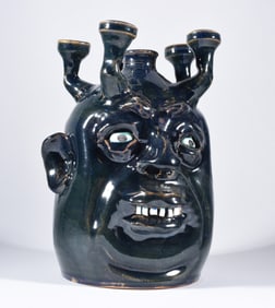 Marvin Bailey Face Jug Candelabra