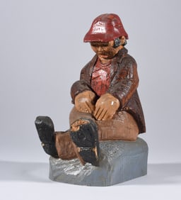 Clyde Herrmann Folk Art Carving Merser, PA
