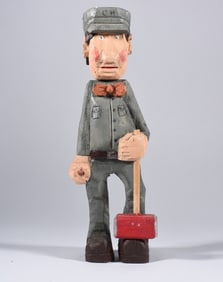 Clyde Herrmann Folk Art Carving Merser, PA