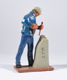 Clyde Herrmann Folk Art Carving Merser, PA