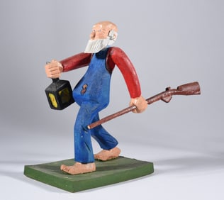 Clyde Herrmann Folk Art Carving Merser, PA