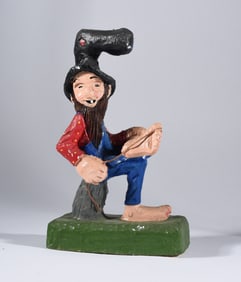 Clyde Herrmann Folk Art Carving Merser, PA