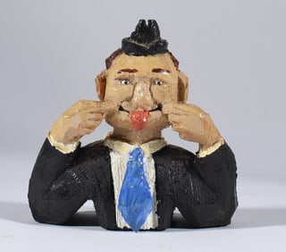 Clyde Herrmann Folk Art Carving Merser, PA
