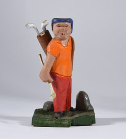 Clyde Herrmann Folk Art Carving Merser, PA
