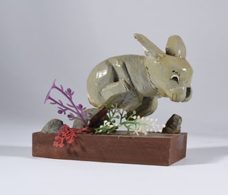 Clyde Herrmann Folk Art Carving Merser, PA