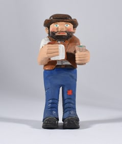 Clyde Herrmann Folk Art Carving Merser, PA