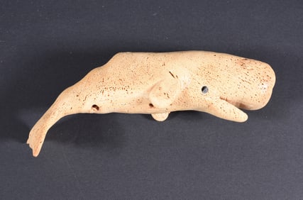 Inuit Carved Whale Bone Whale