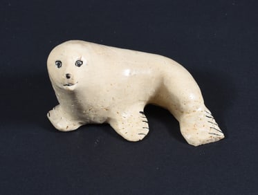 Inuit Carved Whale Bone Seal