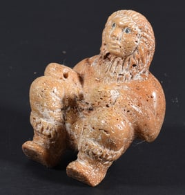 Inuit Carved Whale Bone Eskimo
