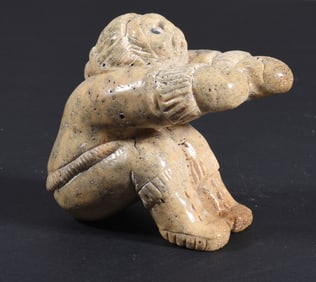 Inuit Carved Whale Bone Eskimo