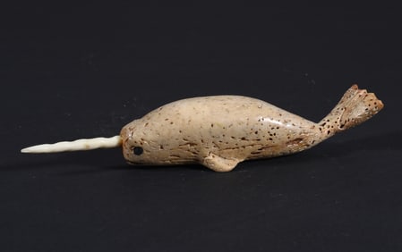 Inuit Carved Whale Bone Figure