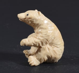 Inuit Carved Whale Bone Figure