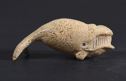 Inuit Carved Whale Bone Figure