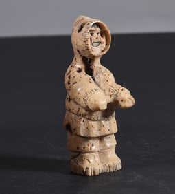 Inuit Carved Whale Bone Figure