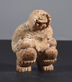 Inuit Carved Whale Bone Figure
