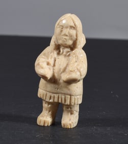 Inuit Carved Whale Bone Figure
