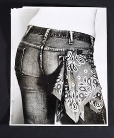 Original Vintage Photograph of Denim Jeans