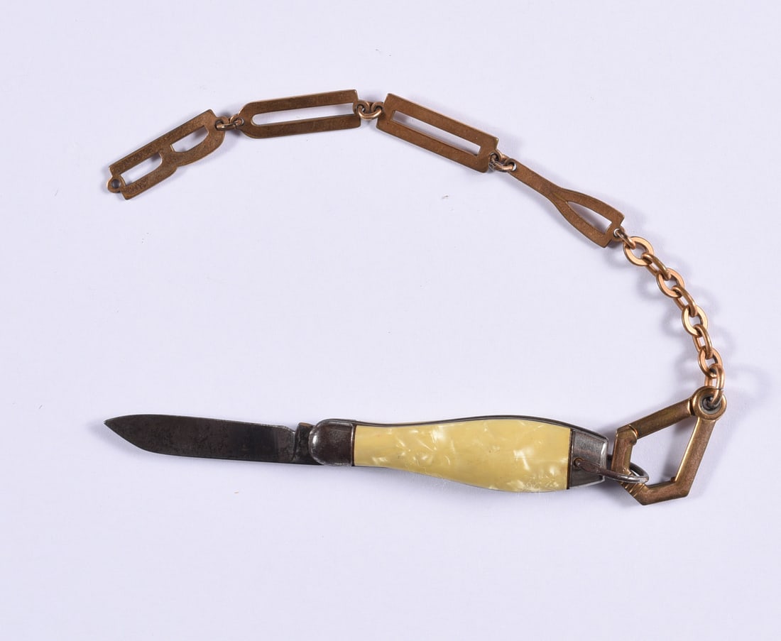 Vintage Pocket Knife with Watch Fob (1 of 2)