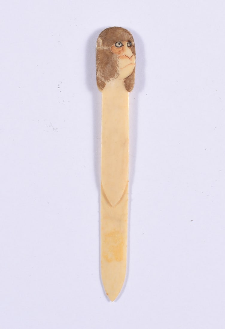 Vintage Bone Carved Letter Opener: all items are from an attic trunk. The second trunk taken out of an attic and displayed for auction. All items are small 1" to 3". We can ship items in a 6" box and fit as many as we can for aroun $10