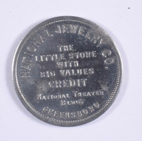 Greensboro North Carolina National Jewelry Coin