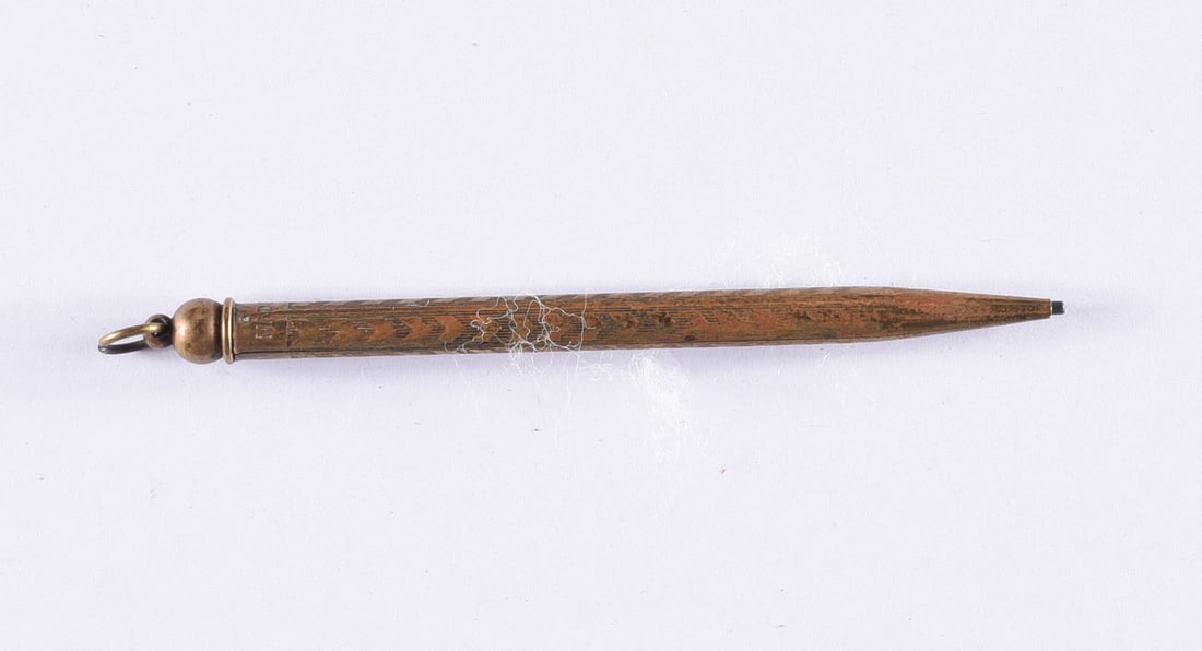 Vintage Metal Mechanical Pencil: all items are from an attic trunk. The second trunk taken out of an attic and displayed for auction. All items are small 1" to 3". We can ship items in a 6" box and fit as many as we can for aroun $10