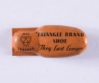 Triangle Brand Shoe Noise Make Tin Litho
