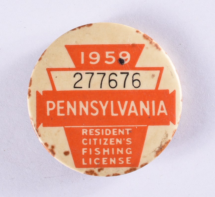 1960 Pennsylvania Fishing License (1 of 2)