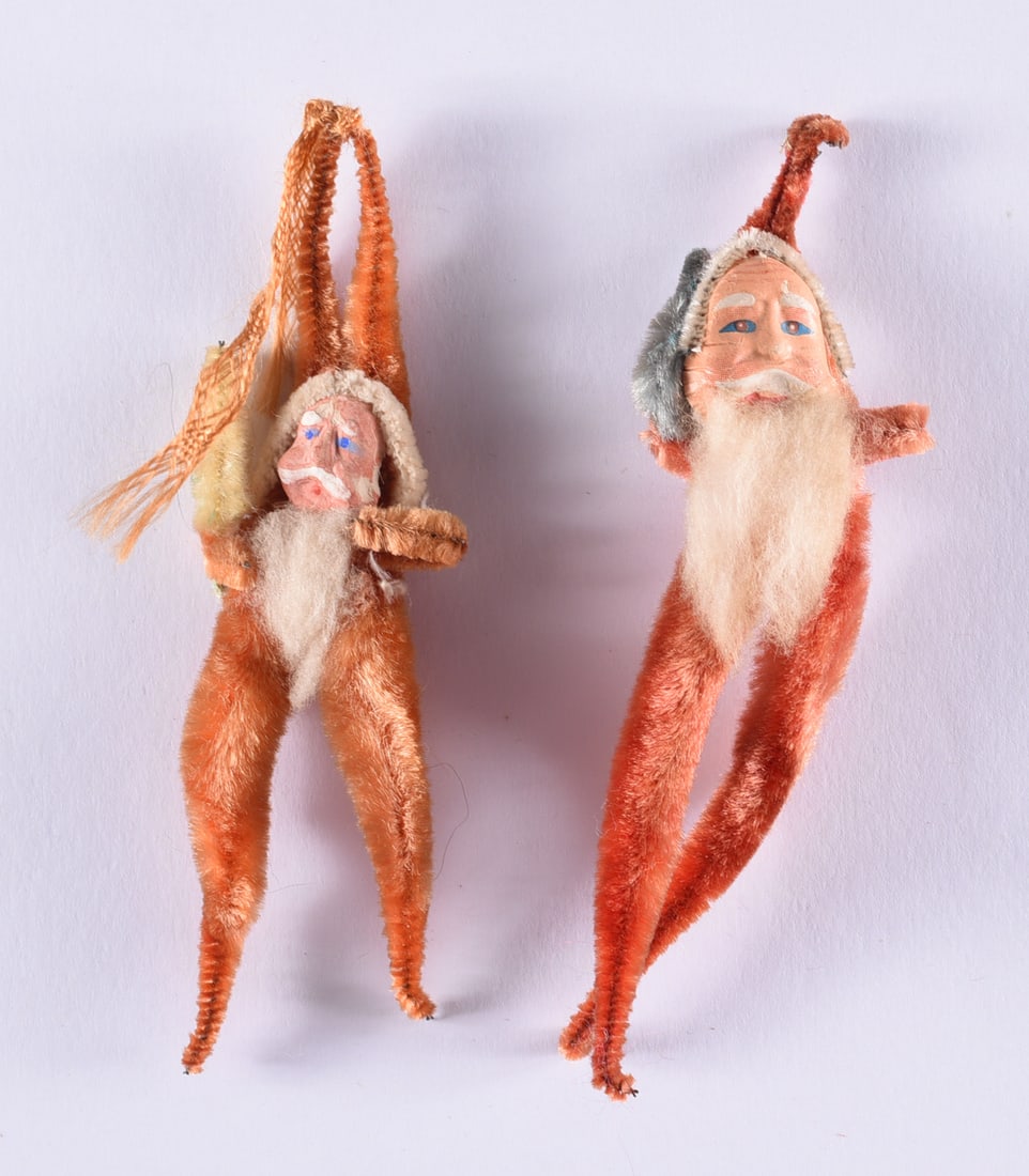 Vintage Christmas Ornaments: all items are from an attic trunk. The second trunk taken out of an attic and displayed for auction. All items are small 1" to 3". We can ship items in a 6" box and fit as many as we can for aroun $10