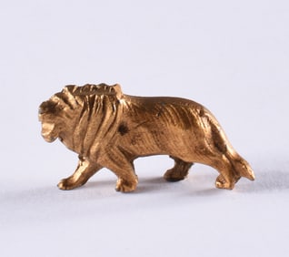 Small Lead Metal Lion