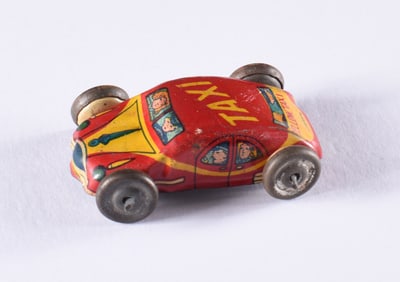 Tin Litho Taxi Cab Toy Car