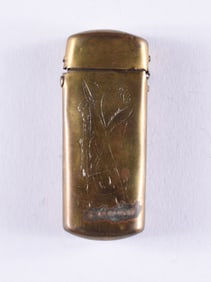 Fly Fishing Brass Match Safe