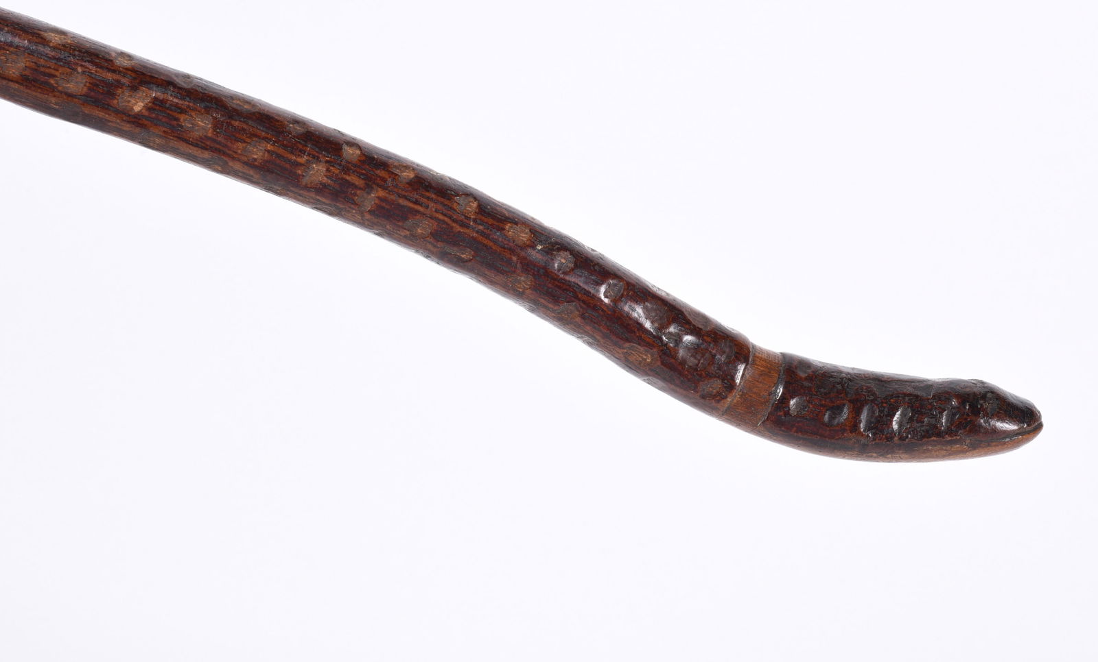 Folk Art Carved Snake Cane (1 of 4)