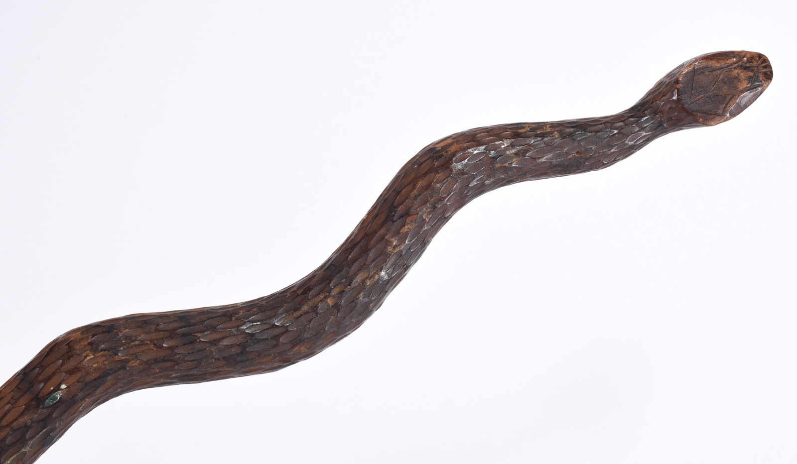 Folk Art Carved Snake Cane (1 of 3)