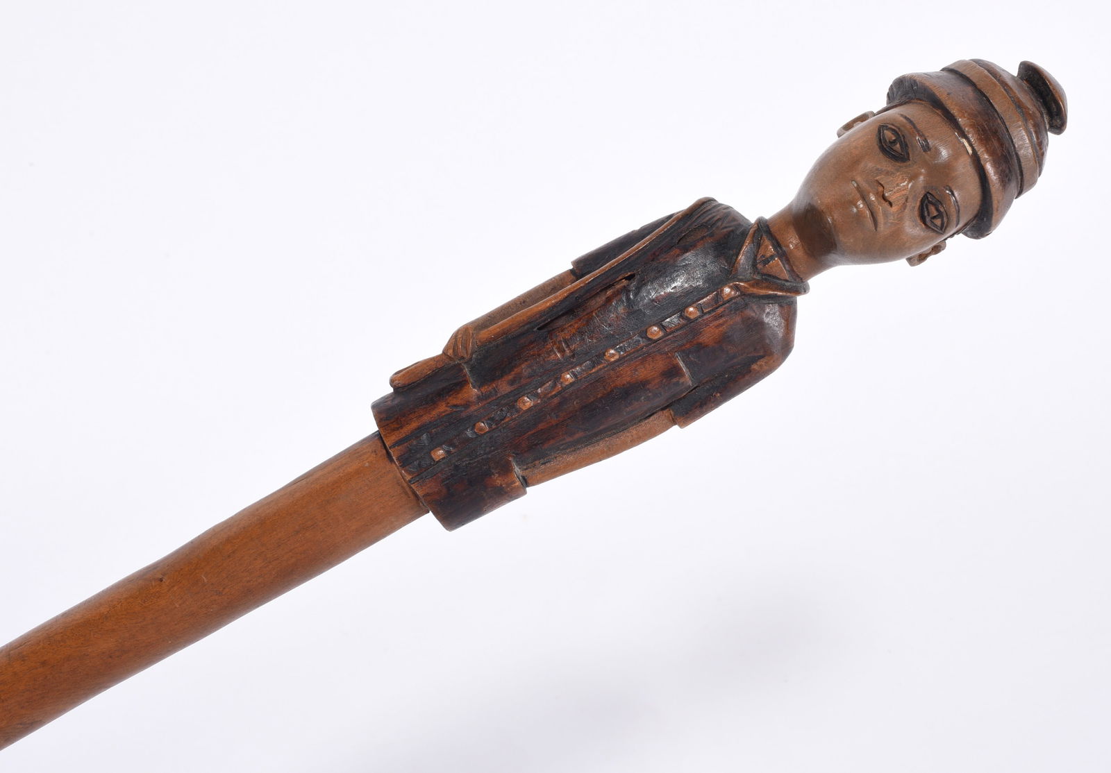 African Folk Art Carved Cane (1 of 3)