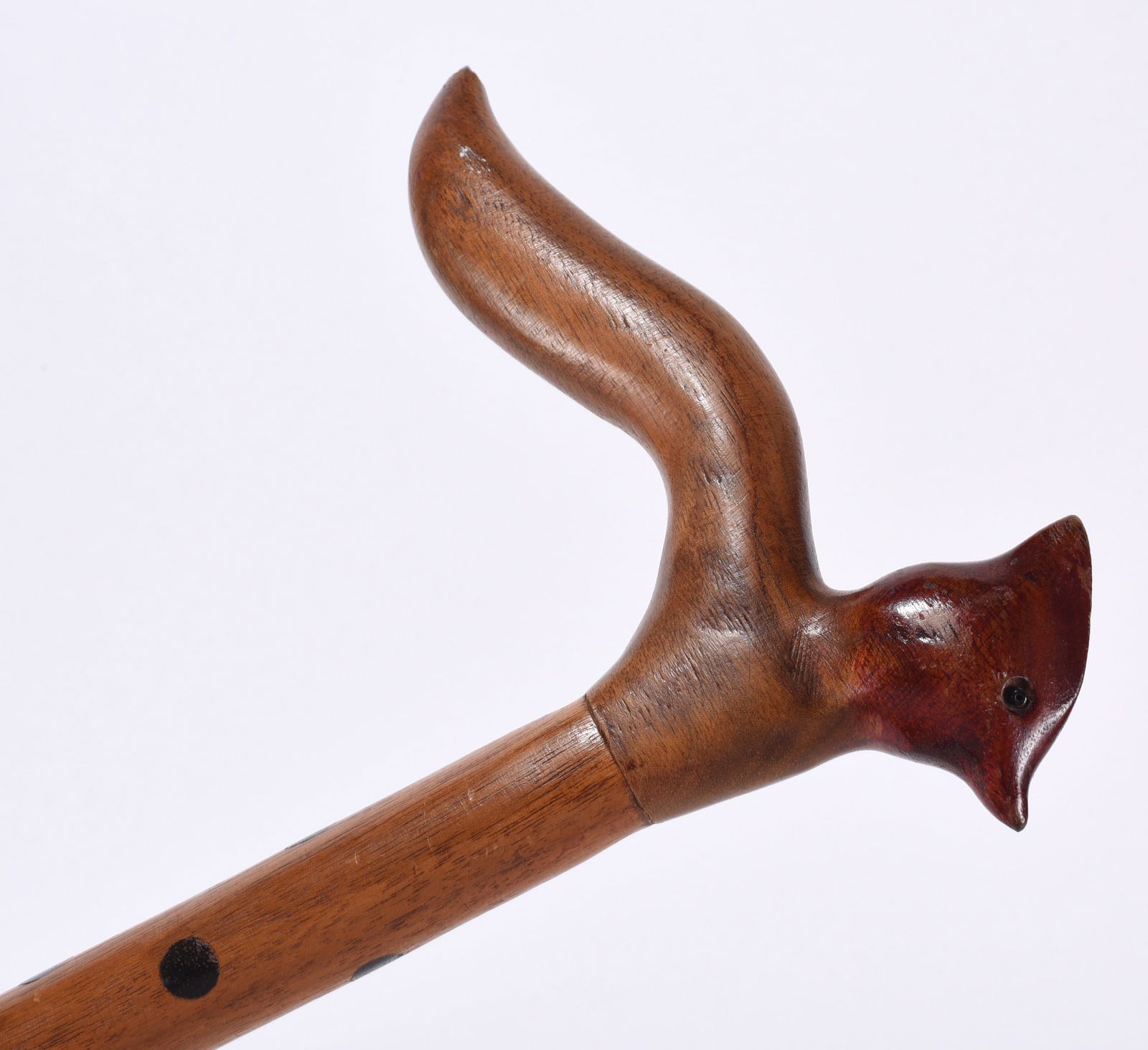 Folk Art Carved Bird Walking Stick (1 of 4)