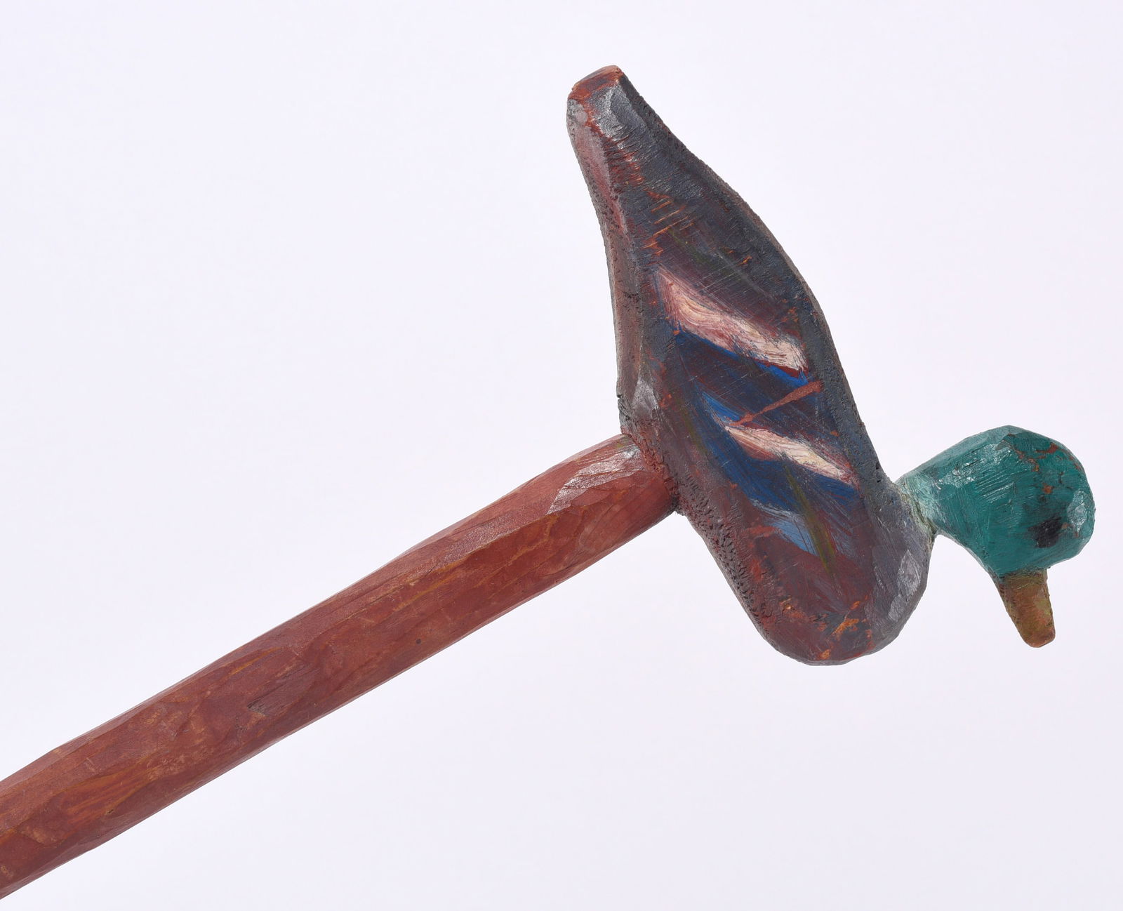 Duck Decoy Folk Art Carved Walking Stick (1 of 2)