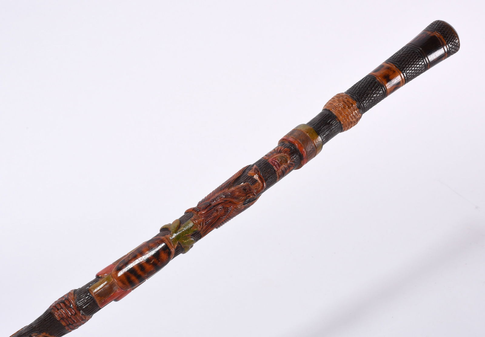 Mexican Folk Art Cane ca. 1900 (1 of 6)