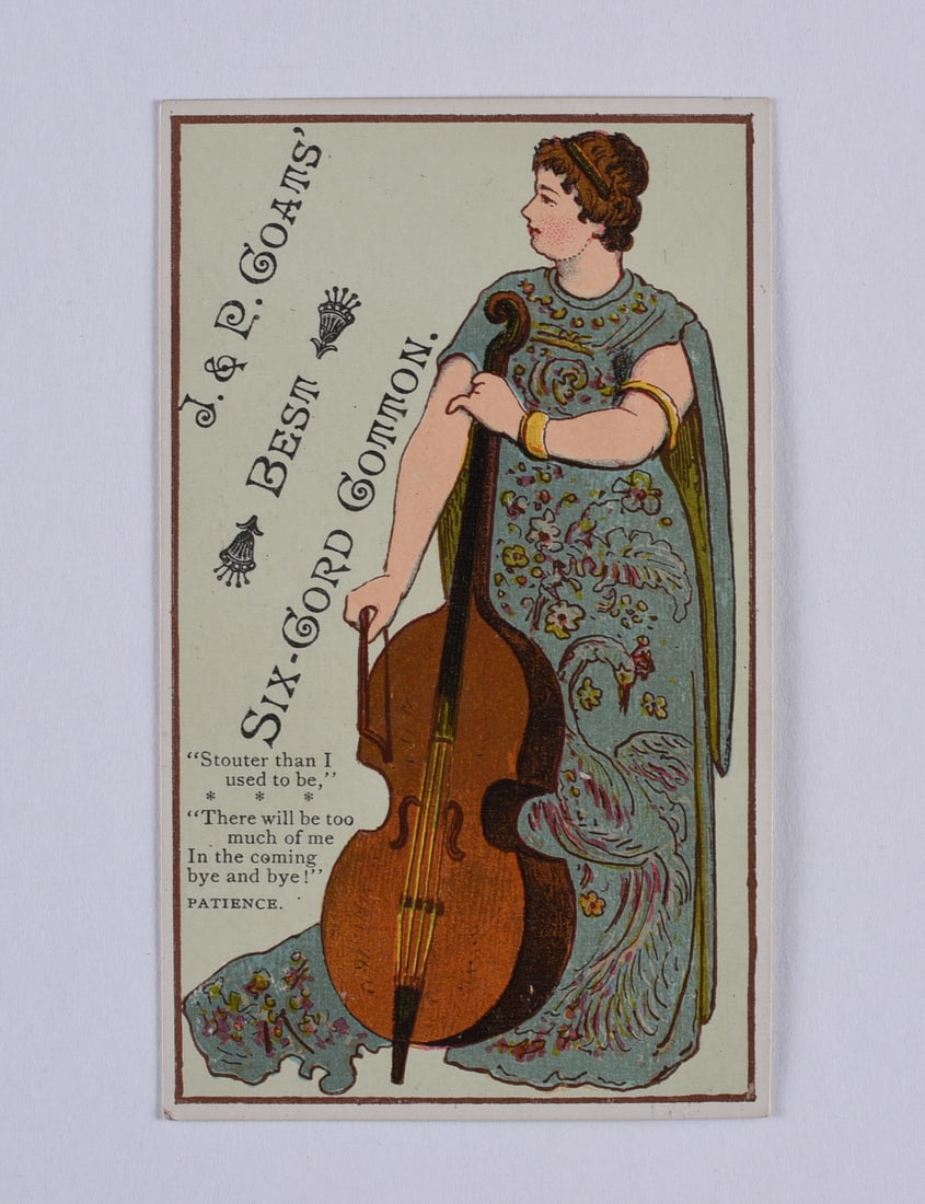 J & P Coats Cotton Trade Card (1 of 2)