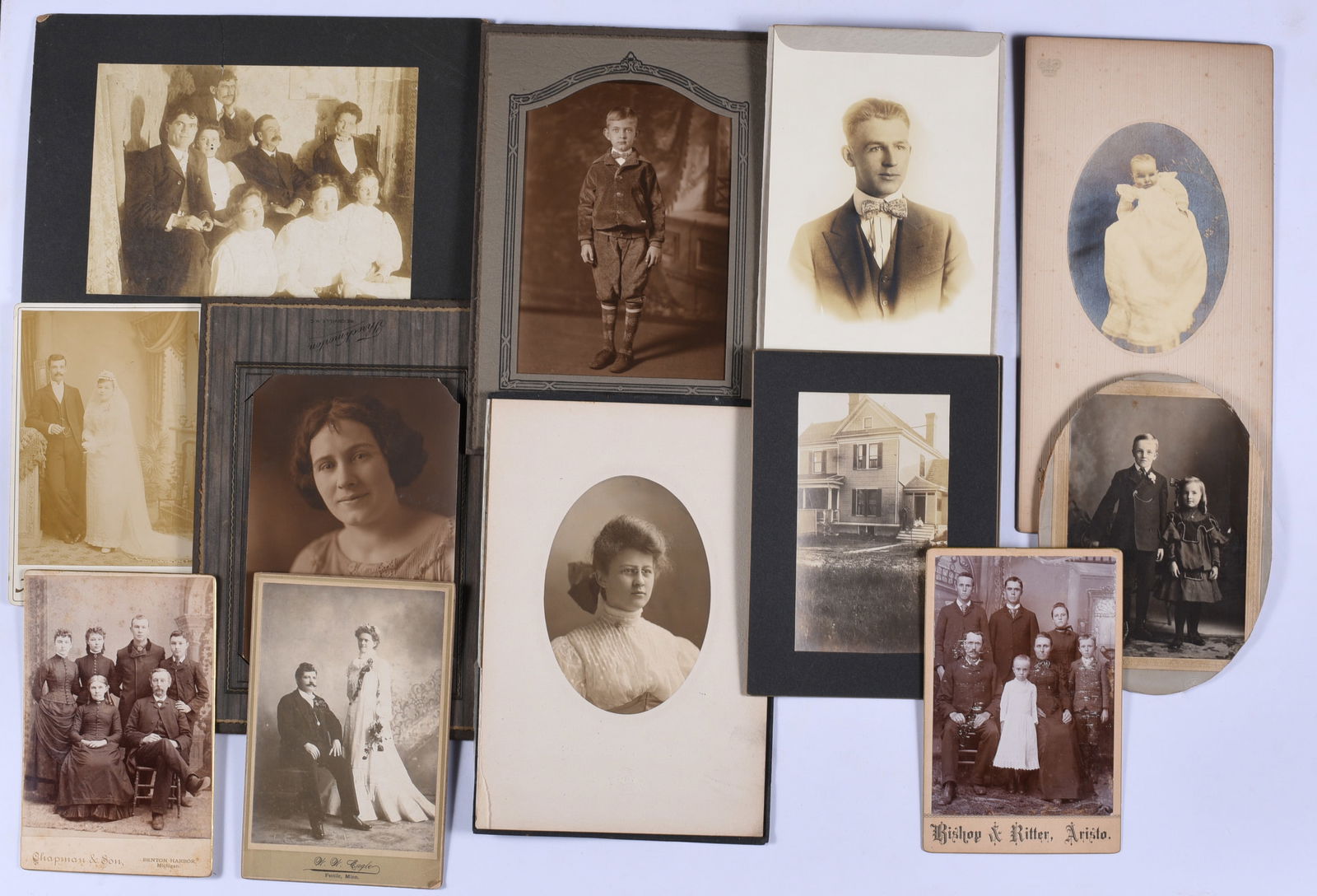 Collection of Photographs from the 1800s: these items are all fresh from an attic clean out. This is some very early Ephemera and paper. Please look close at all items we may have missed a good one and put it in a group! All items can be ship