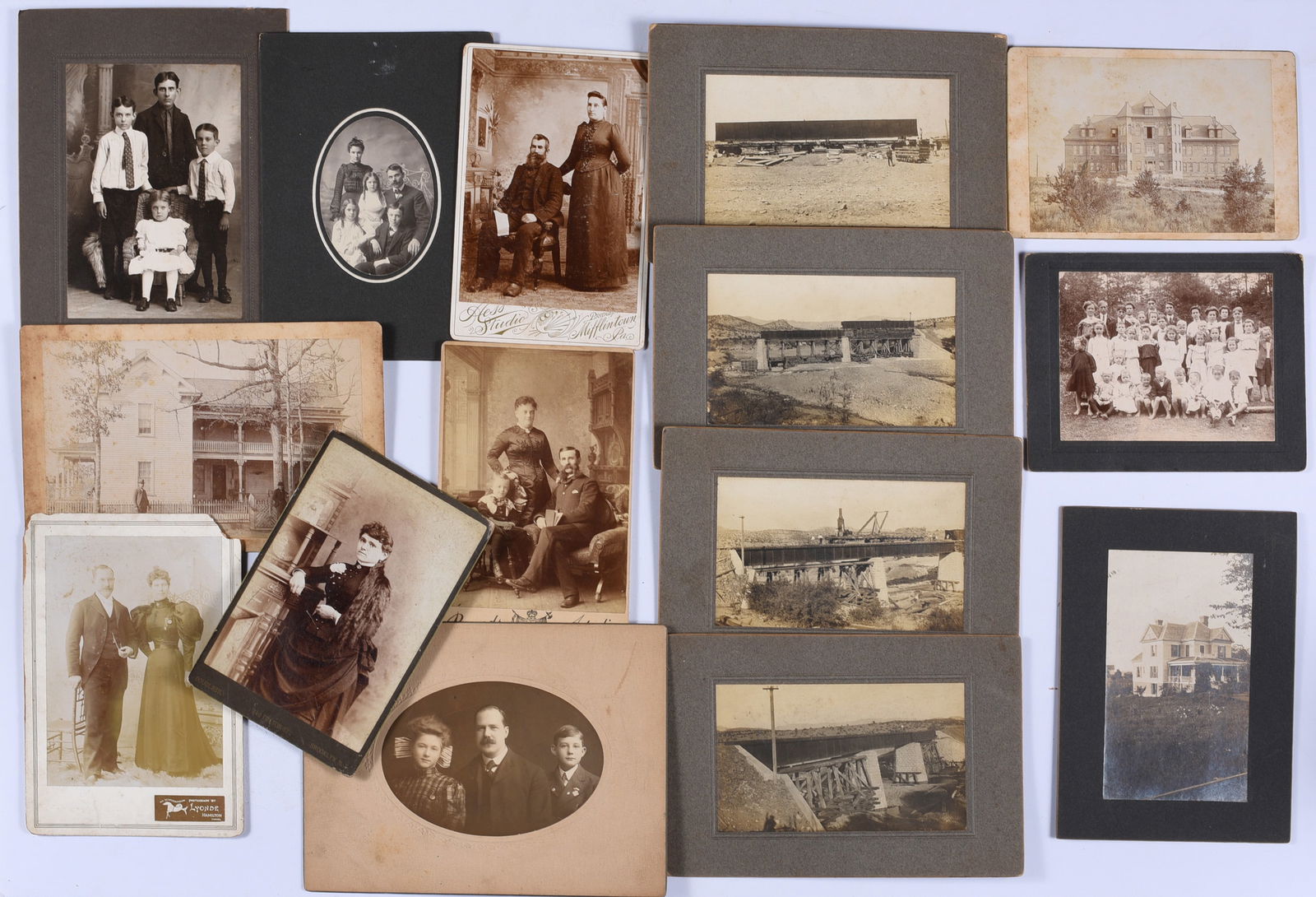 Collection of Photographs from the 1800s: these items are all fresh from an attic clean out. This is some very early Ephemera and paper. Please look close at all items we may have missed a good one and put it in a group! All items can be ship