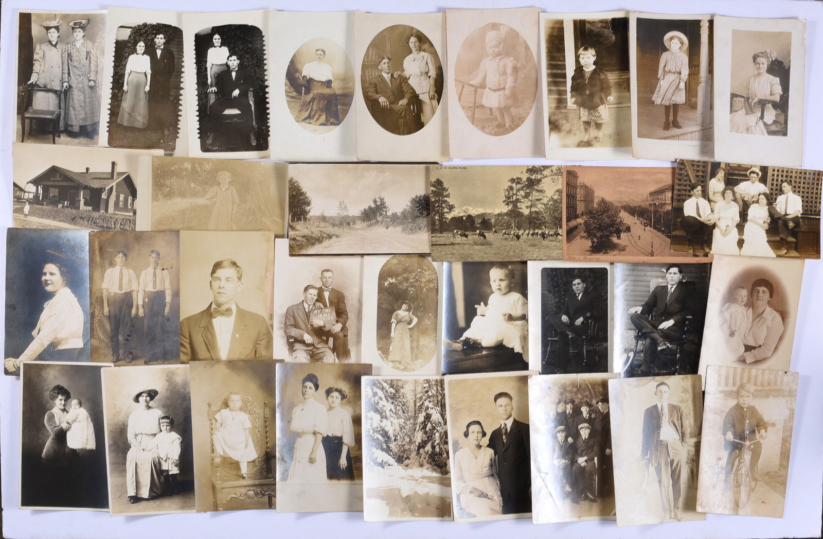 Early 20th Century Photographs: these items are all fresh from an attic clean out. This is some very early Ephemera and paper. Please look close at all items we may have missed a good one and put it in a group! All items can be ship